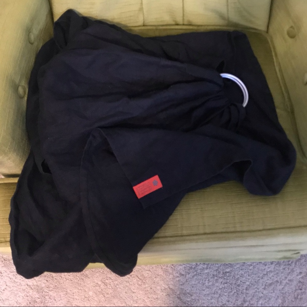 Sakura Bloom Basics Linen Ring Sling - Onyx